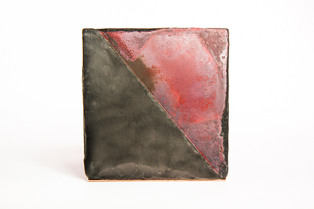 Ethereal, 2016 Kiln cast glass and copper 8x8x8